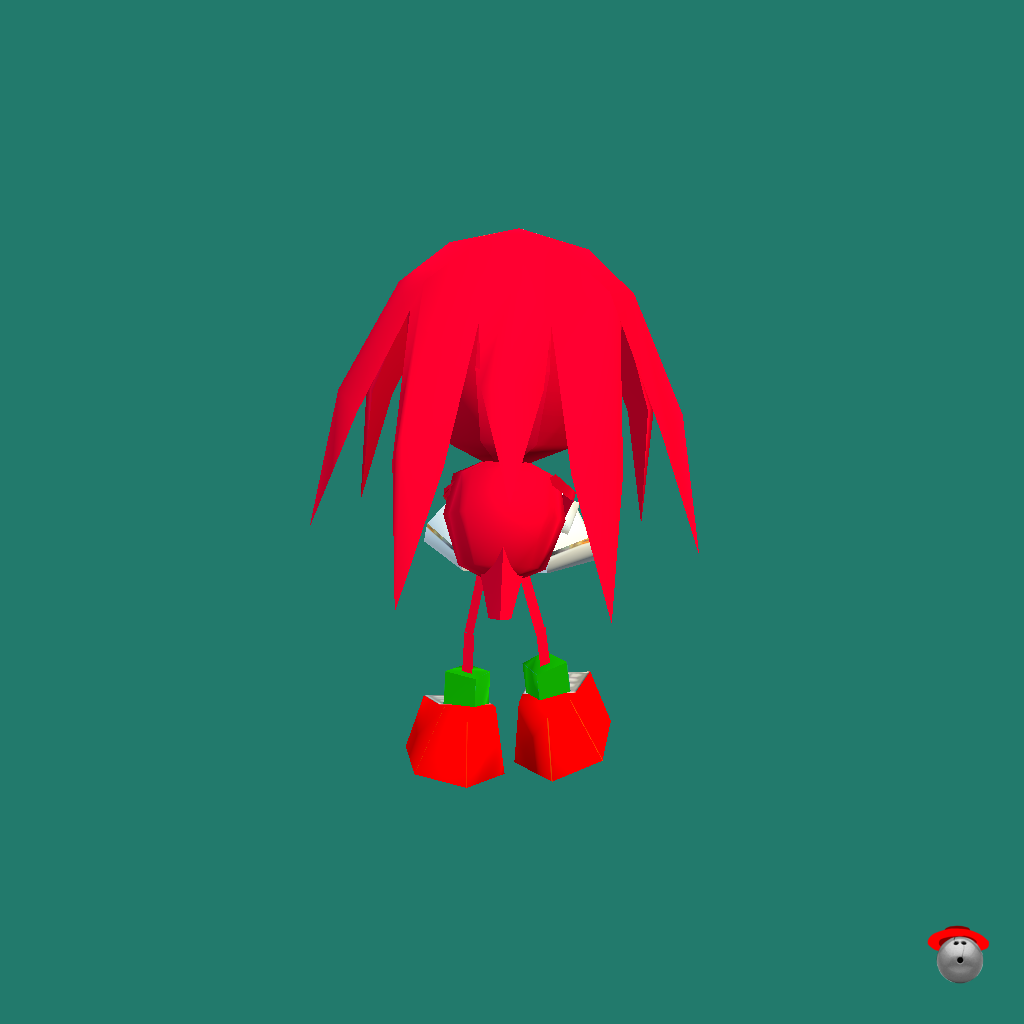 Knuckles The Echidna （Sonic R） - Back
