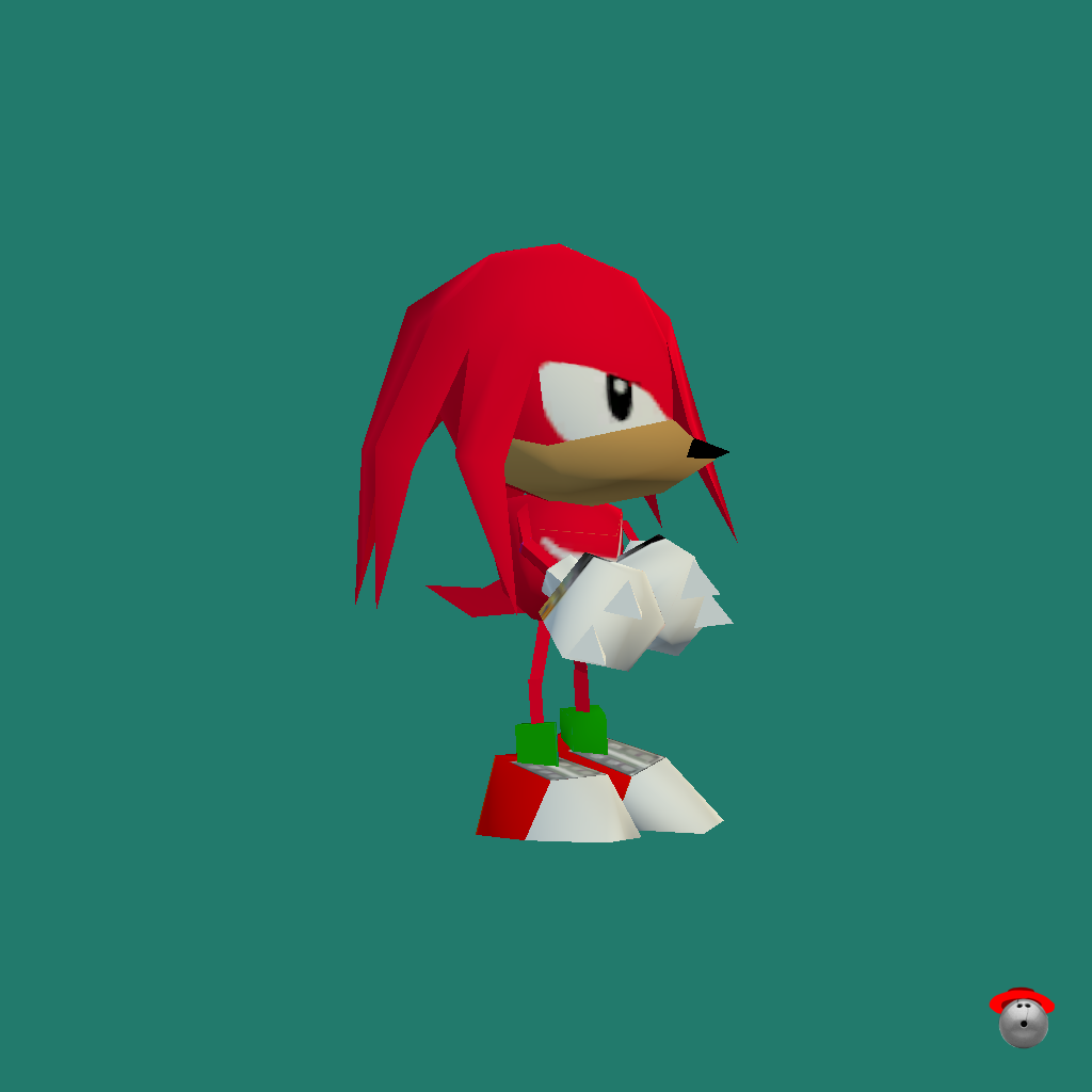 Knuckles The Echidna （Sonic R） - Front Right