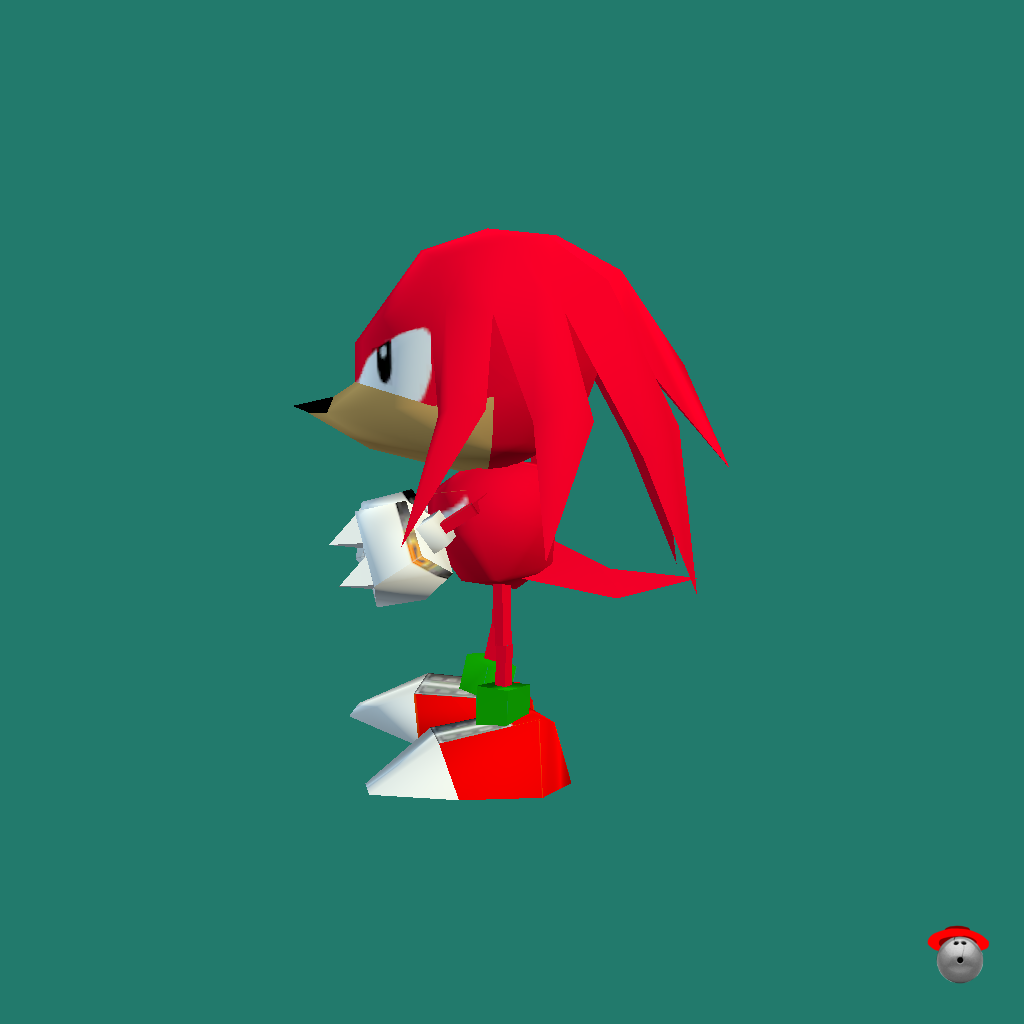 Knuckles The Echidna （Sonic R） - Left