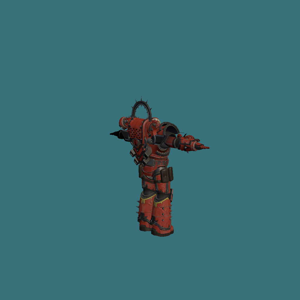 Red corsair dark disciple - Back Right