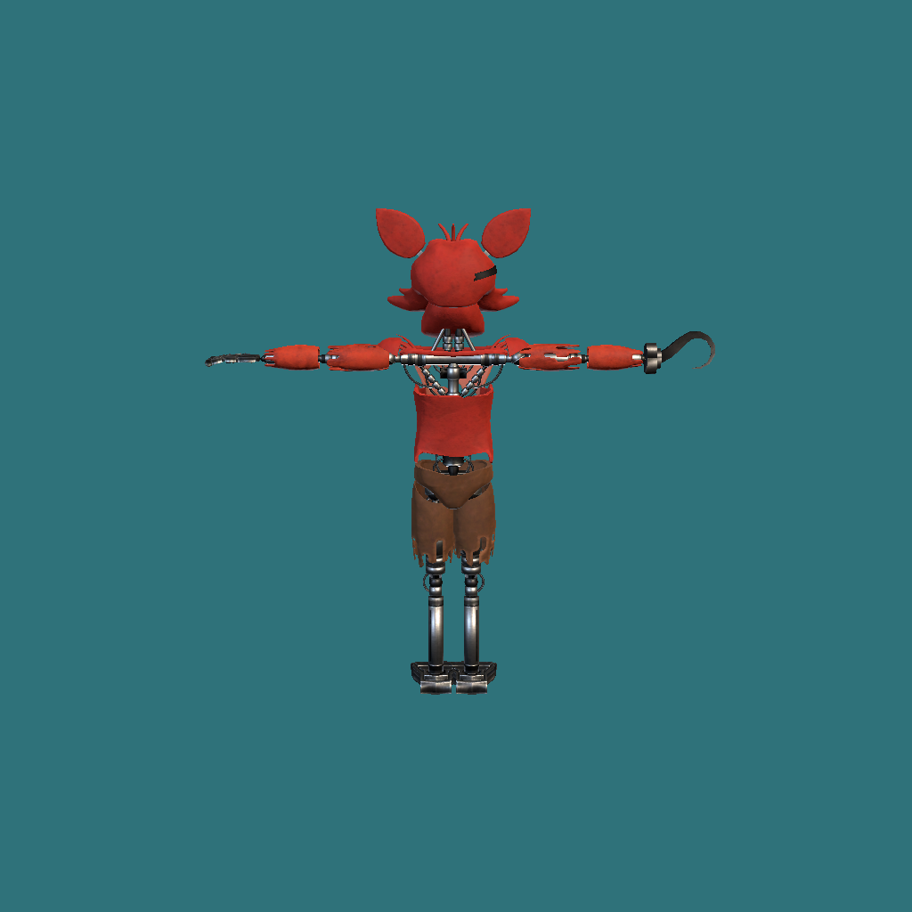 FNaF 1 - Foxy The Pirate Fox - Back