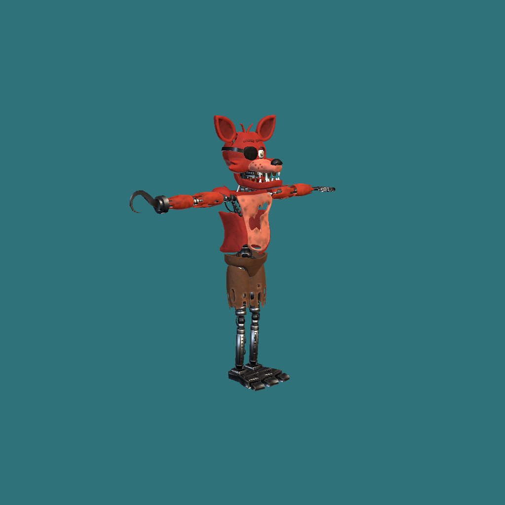 FNaF 1 - Foxy The Pirate Fox - Front Right