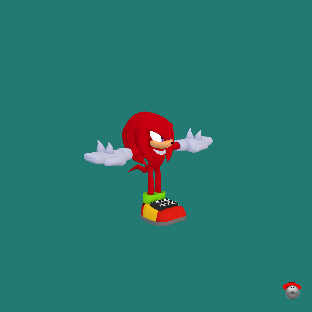 Knuckles The Echidna - Front Right