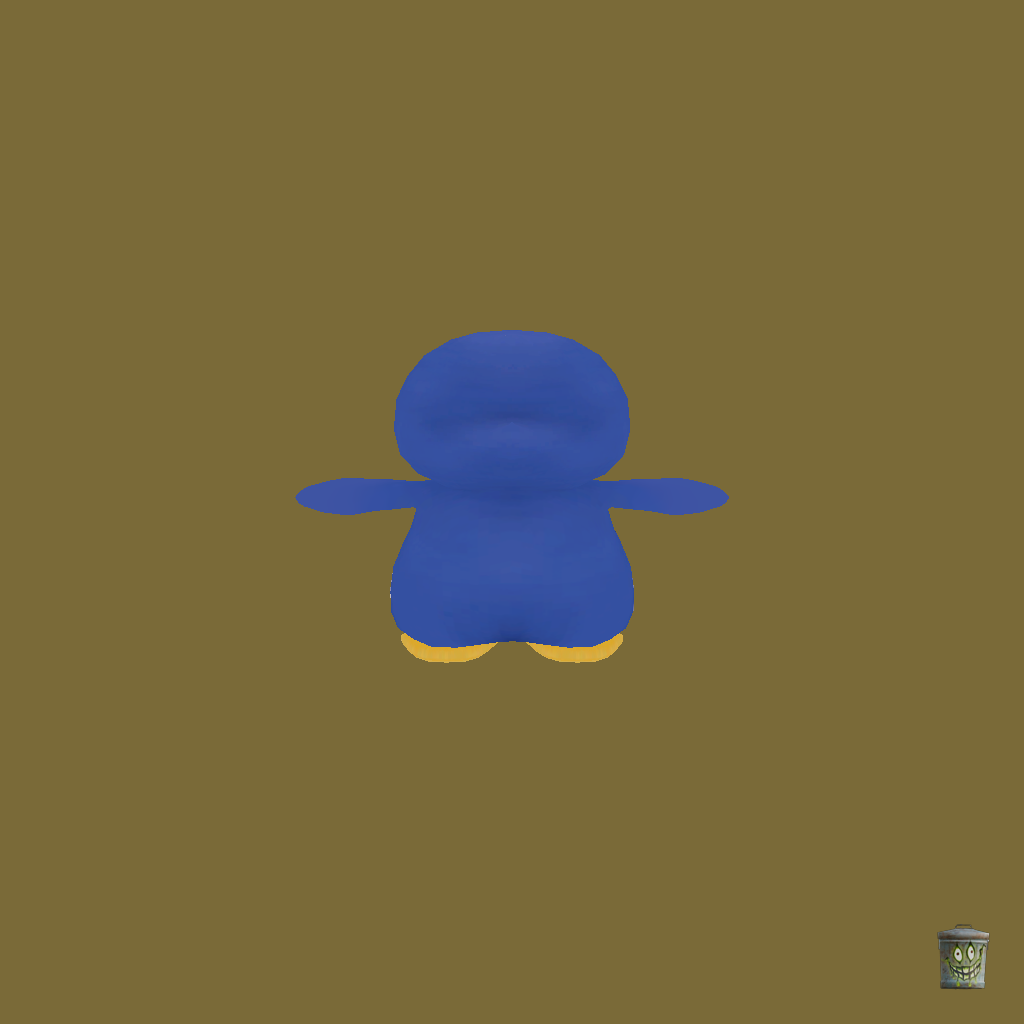 Derpy Penguin - Back