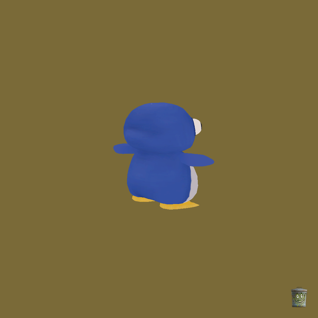 Derpy Penguin - Back Right