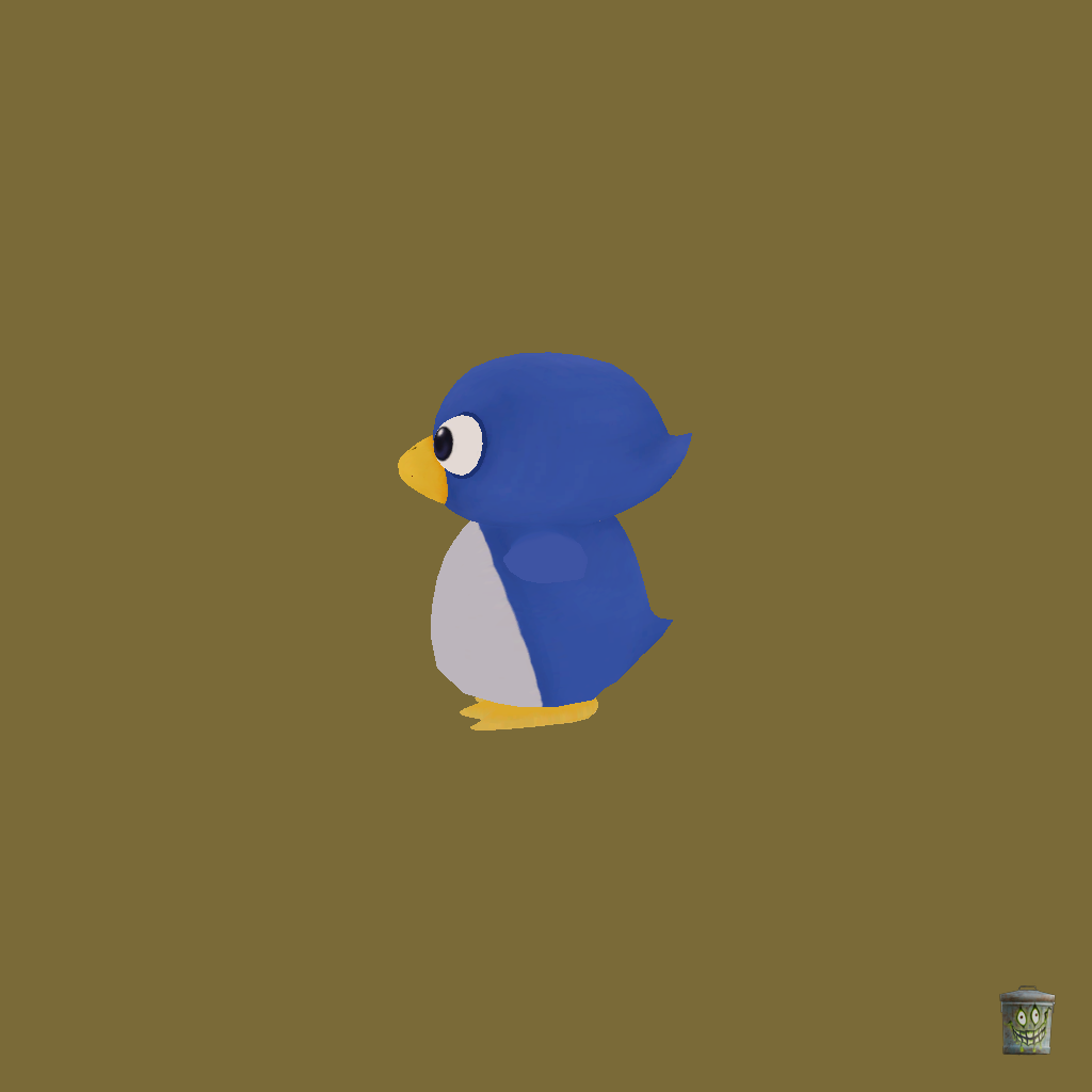 Derpy Penguin - Left