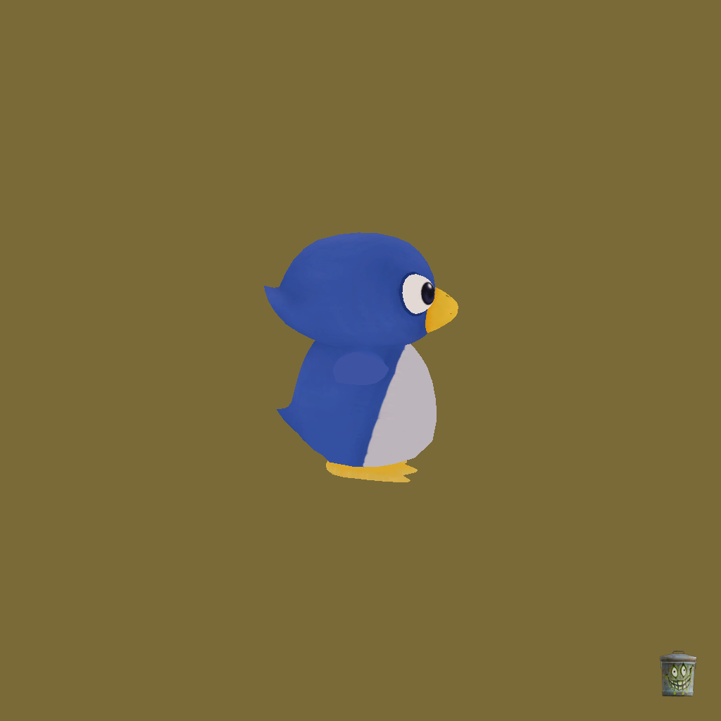 Derpy Penguin - Right