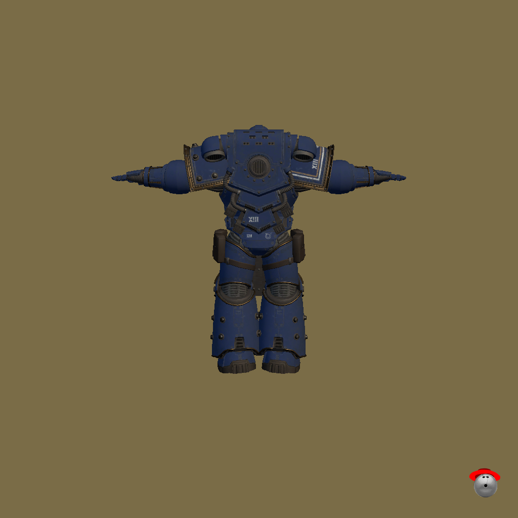 Ultramarine Battle Brother - Back