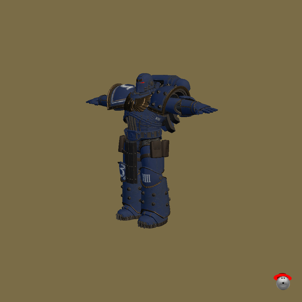 Ultramarine Battle Brother - Front Left