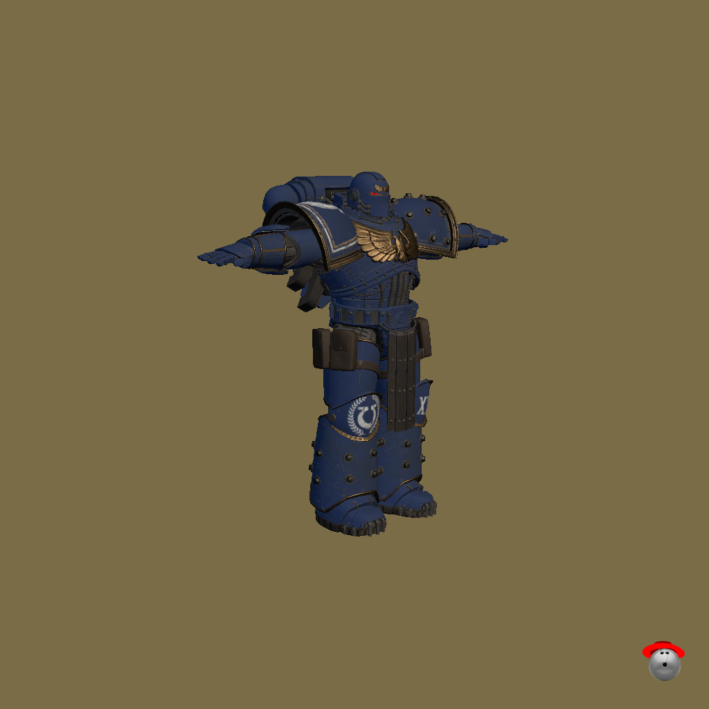 Ultramarine Battle Brother - Front Right