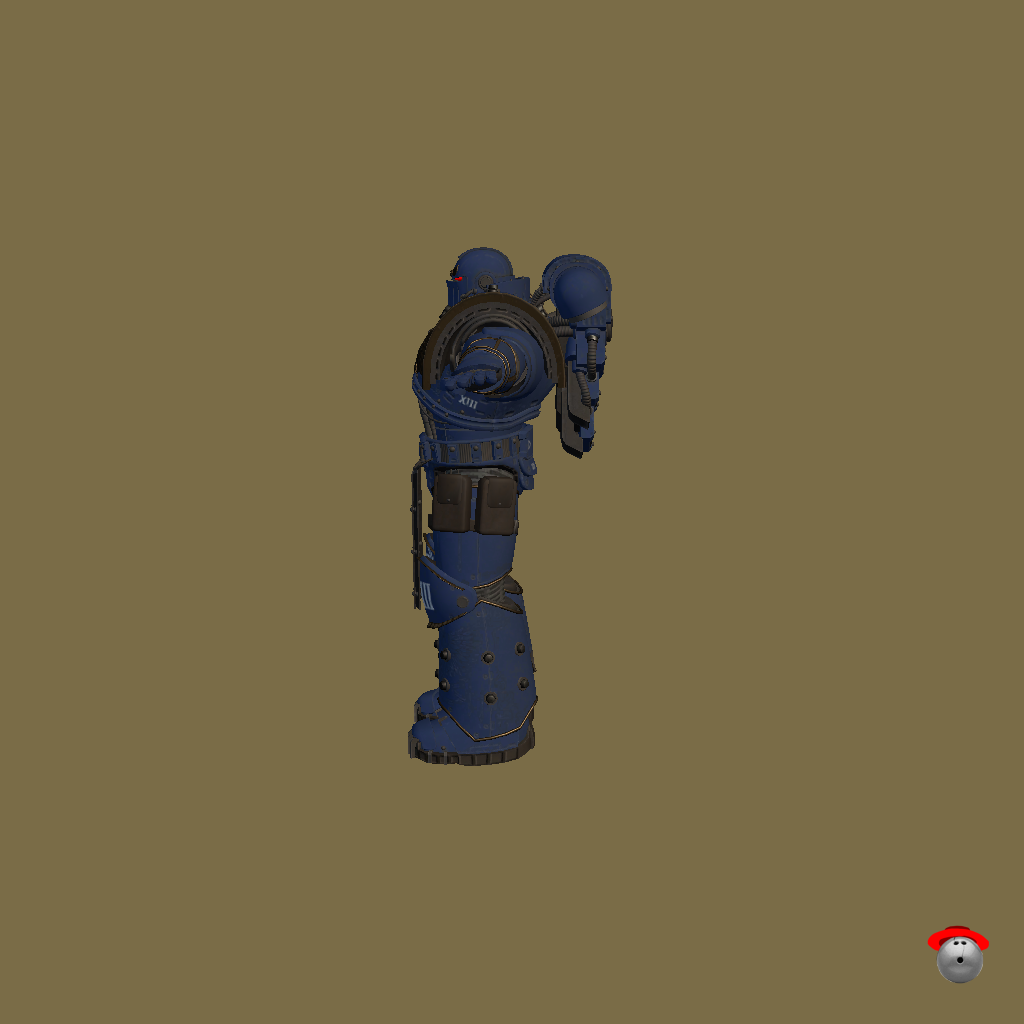 Ultramarine Battle Brother - Left