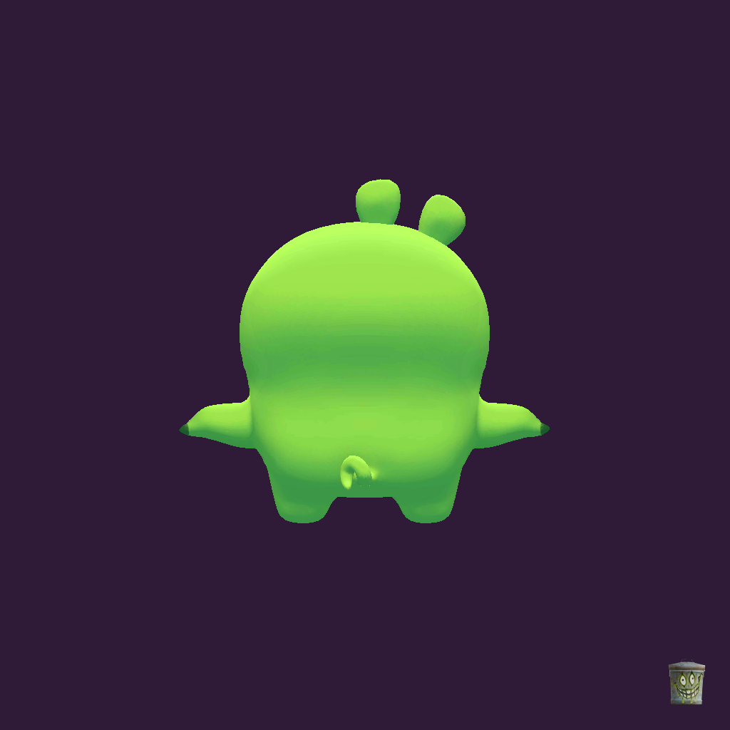 Ross' Nephew ＂Omer＂ （Bad Piggies 2） - Back