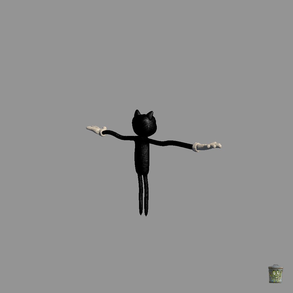 CARTOON CAT - ［TREVOR HENDERSON］ - Back Right