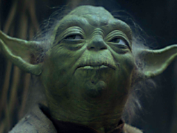 yoda with stick