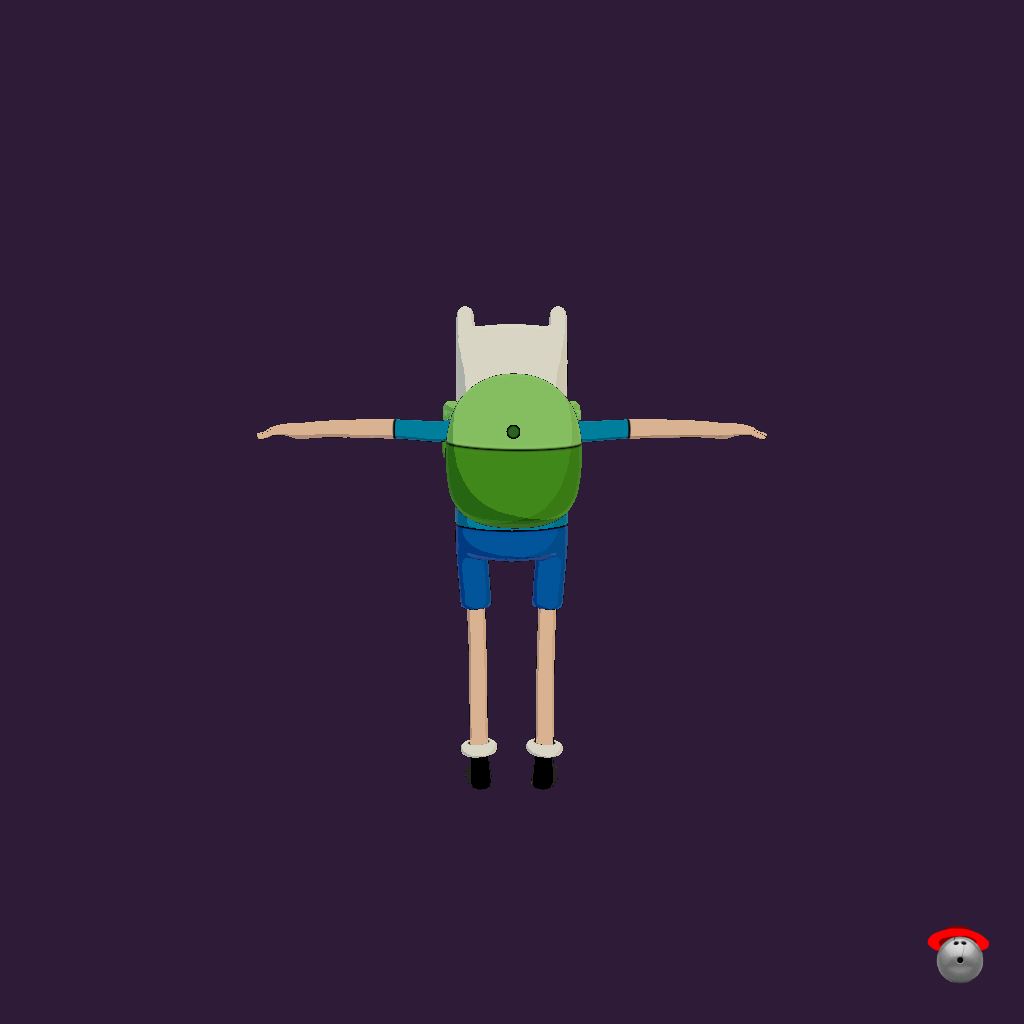 Finn Mertins - Adventure Timeǃ - Back
