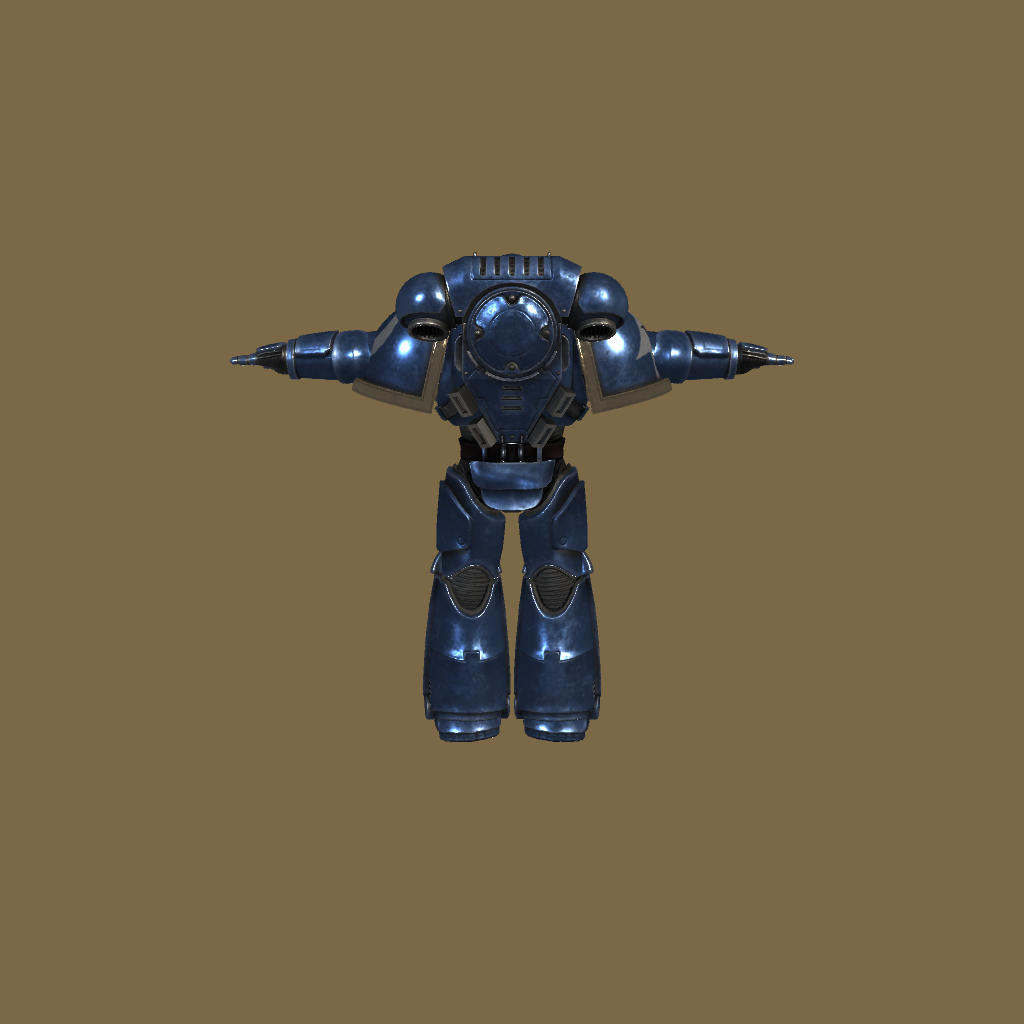 Mk10 Tacticus Power armour of the XIIIth Legion - Back