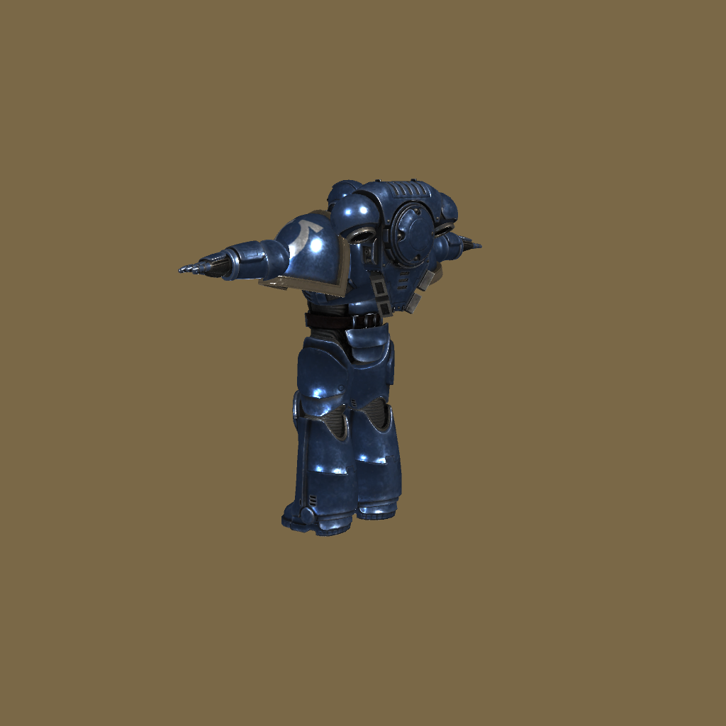 Mk10 Tacticus Power armour of the XIIIth Legion - Back Left