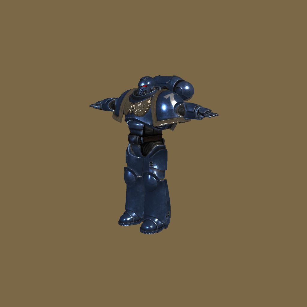 Mk10 Tacticus Power armour of the XIIIth Legion - Front Left
