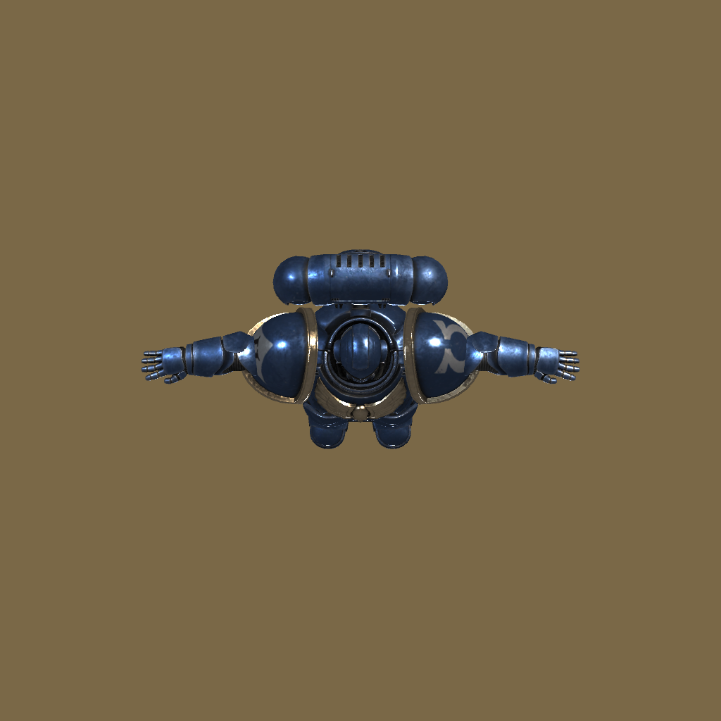 Mk10 Tacticus Power armour of the XIIIth Legion - Straight Top