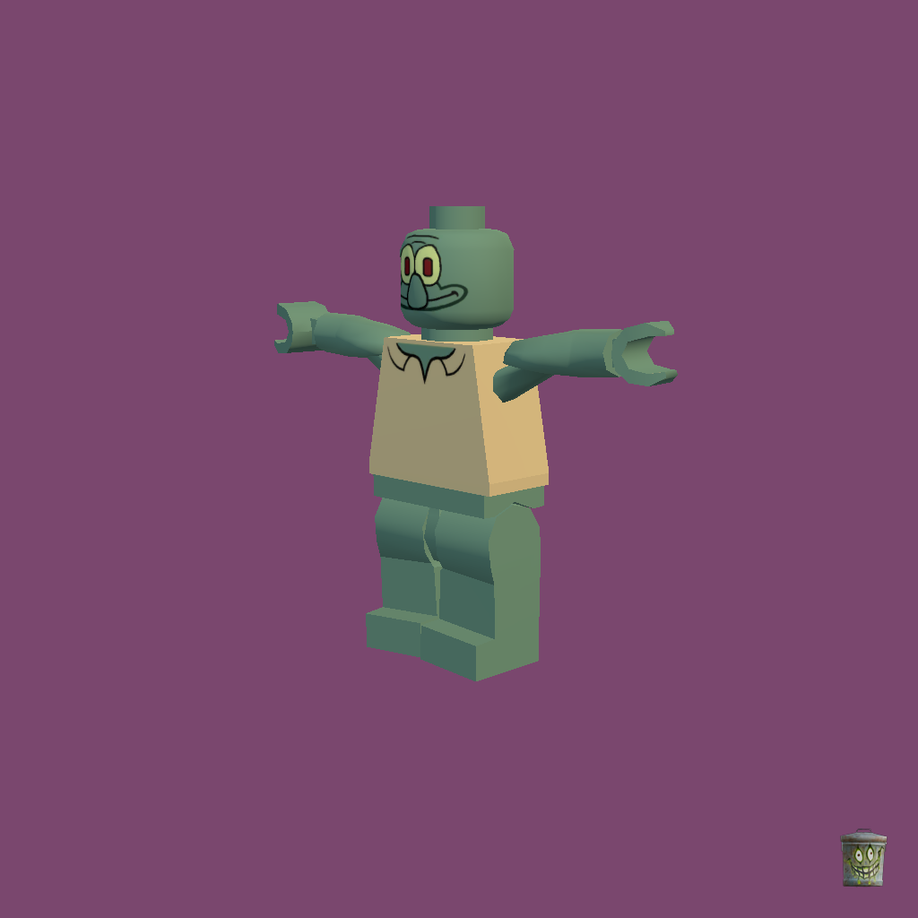LEGO Squidward - Front Left