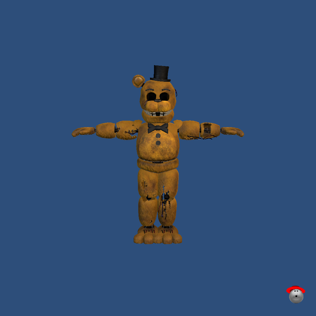 FNaF 2 - Withered Golden Freddy - Front
