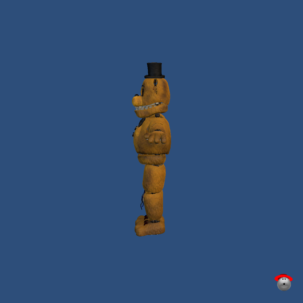 FNaF 2 - Withered Golden Freddy - Left