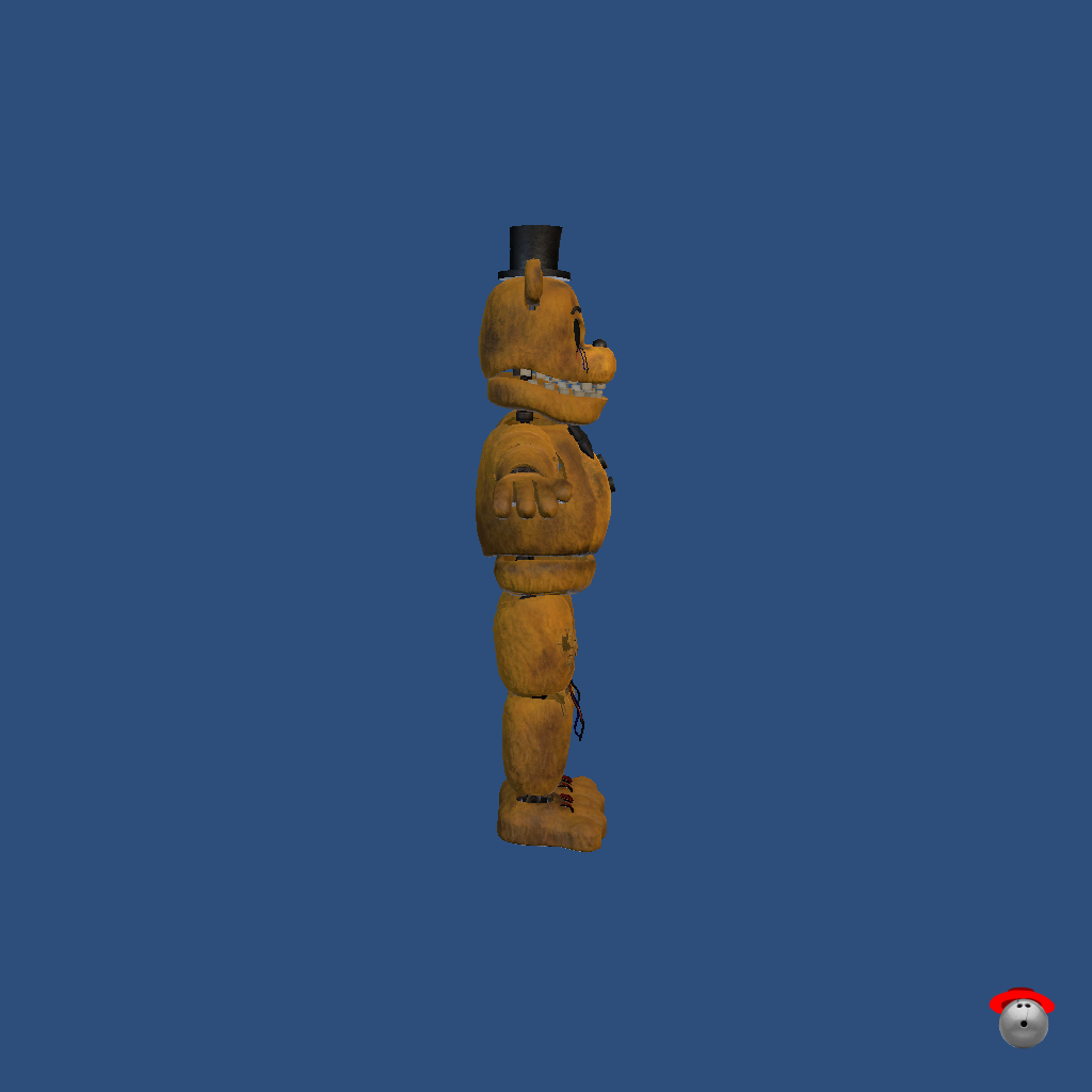 FNaF 2 - Withered Golden Freddy - Right
