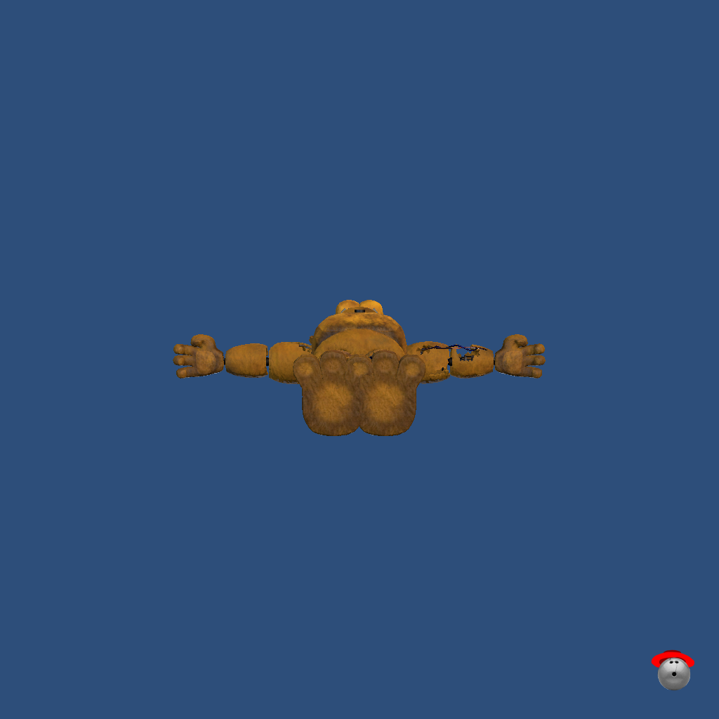 FNaF 2 - Withered Golden Freddy - Straight Bottom