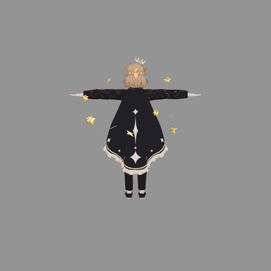 casual celestial prince albedo - Back
