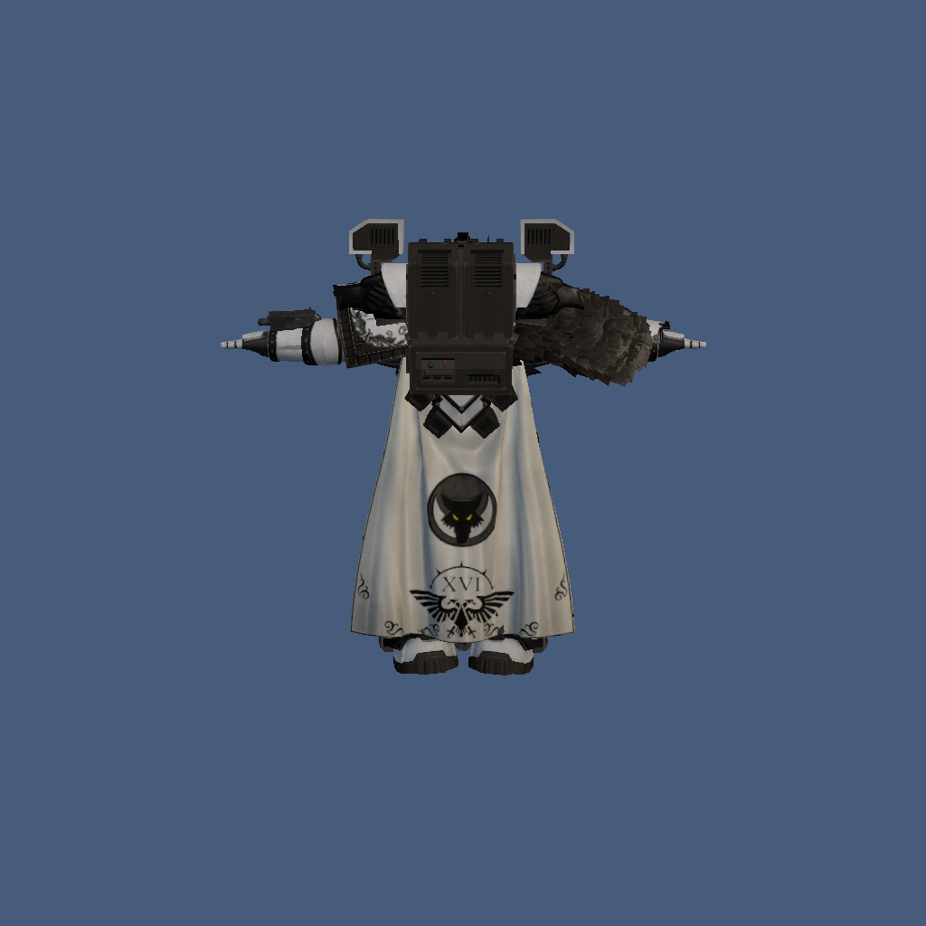 Luna Wolves Devastator Captain Serghar Targost - Back