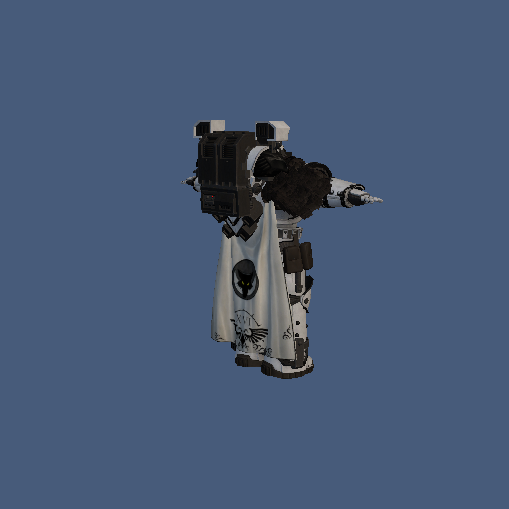 Luna Wolves Devastator Captain Serghar Targost - Back Right