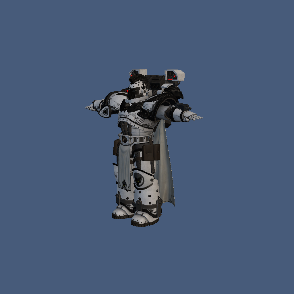 Luna Wolves Devastator Captain Serghar Targost - Front Left