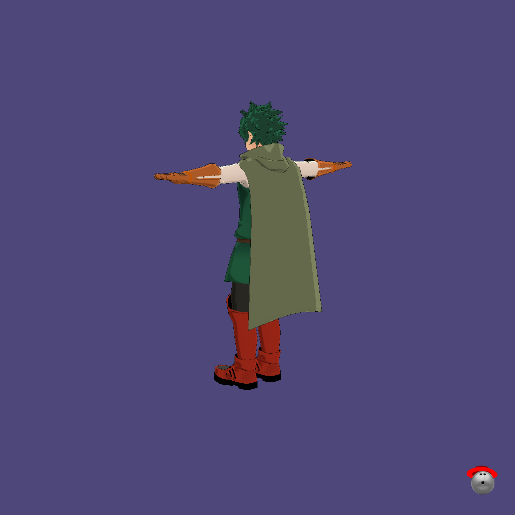 MMD Fantasy Deku - Back Left