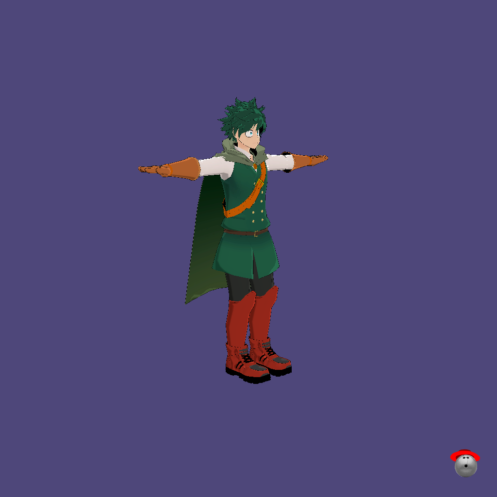 MMD Fantasy Deku - Front Right