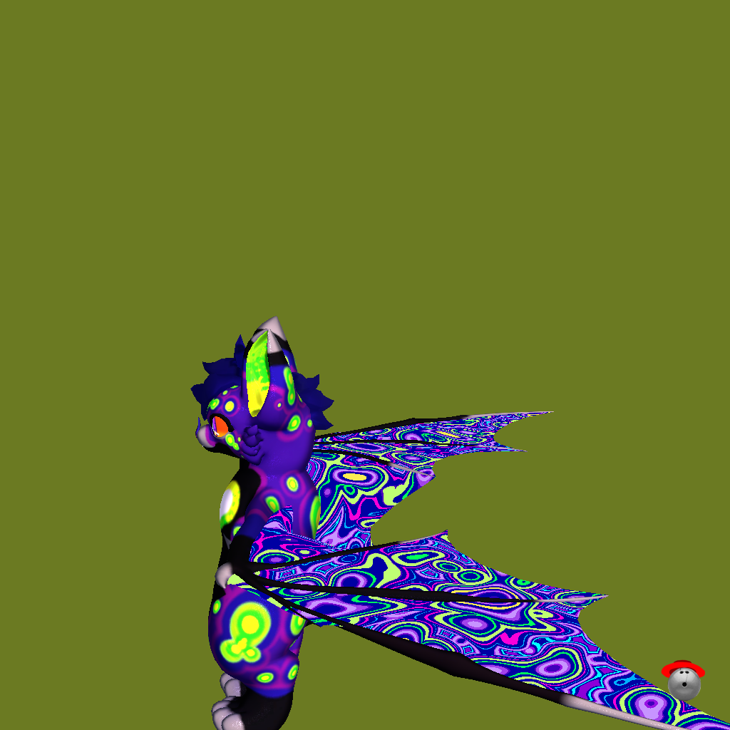 Psychedelic Bat - Left