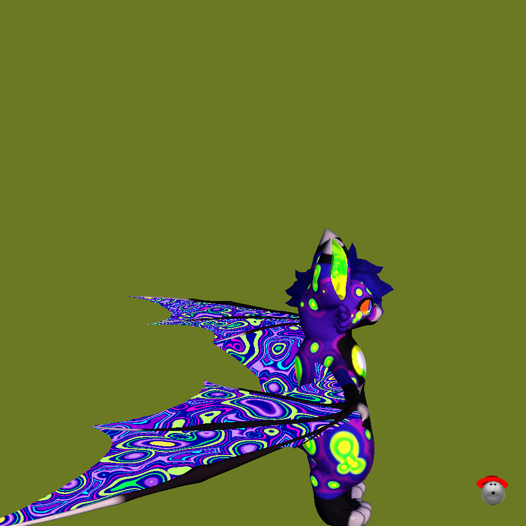 Psychedelic Bat - Right