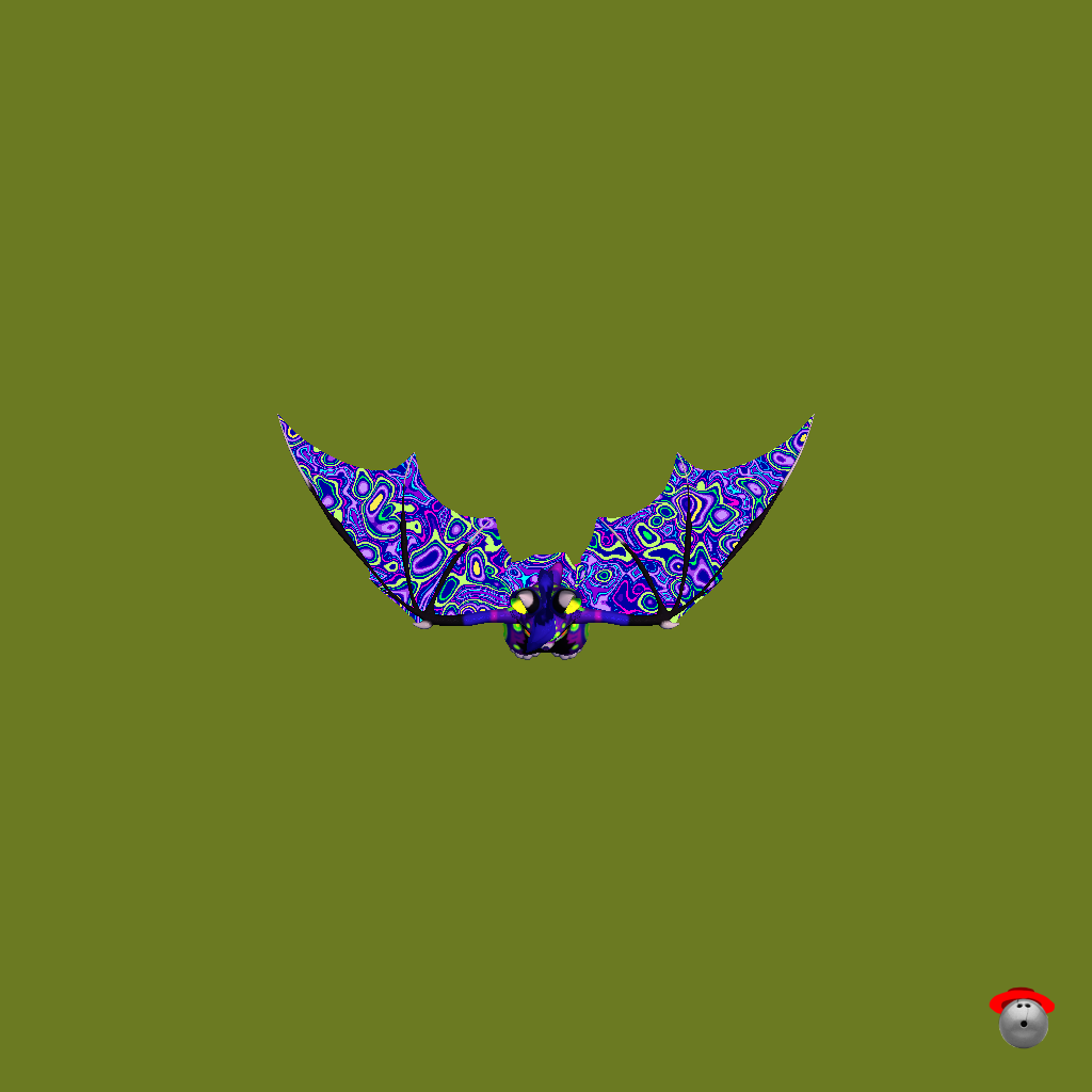 Psychedelic Bat - Straight Top