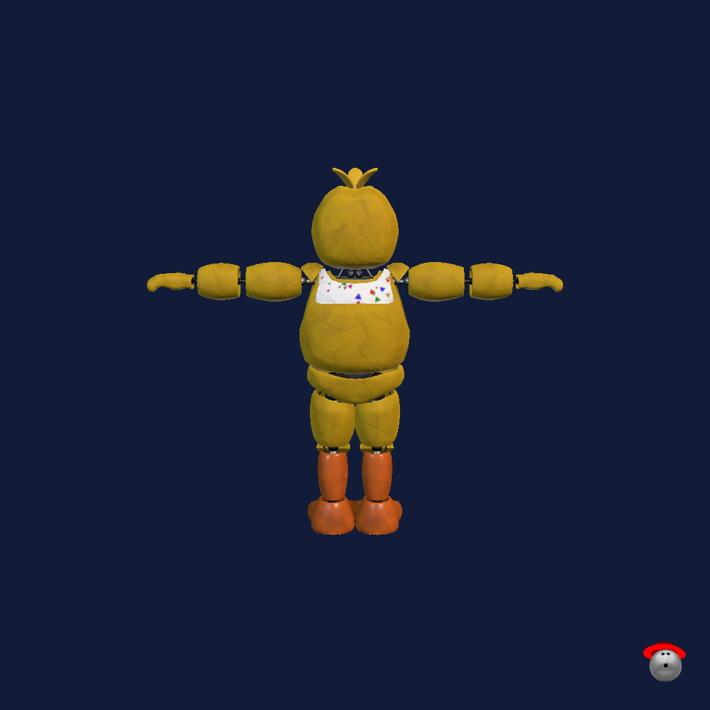FNaF 1 - Chica The Chicken - Back