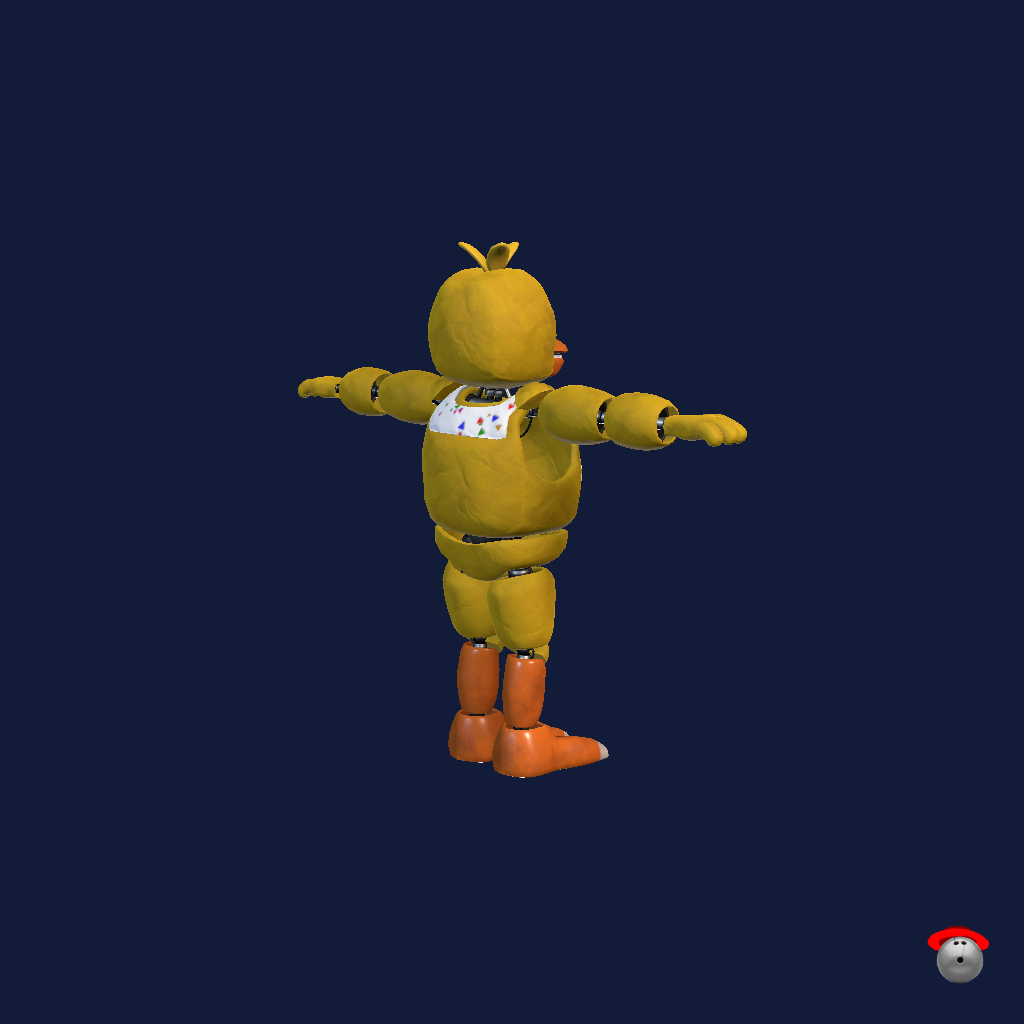 FNaF 1 - Chica The Chicken - Back Right