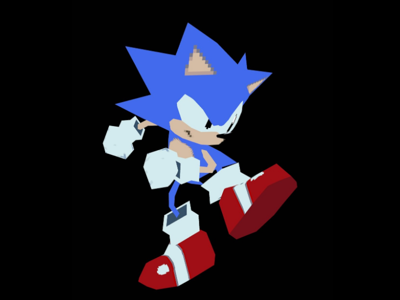 LPoly Classic Sonic